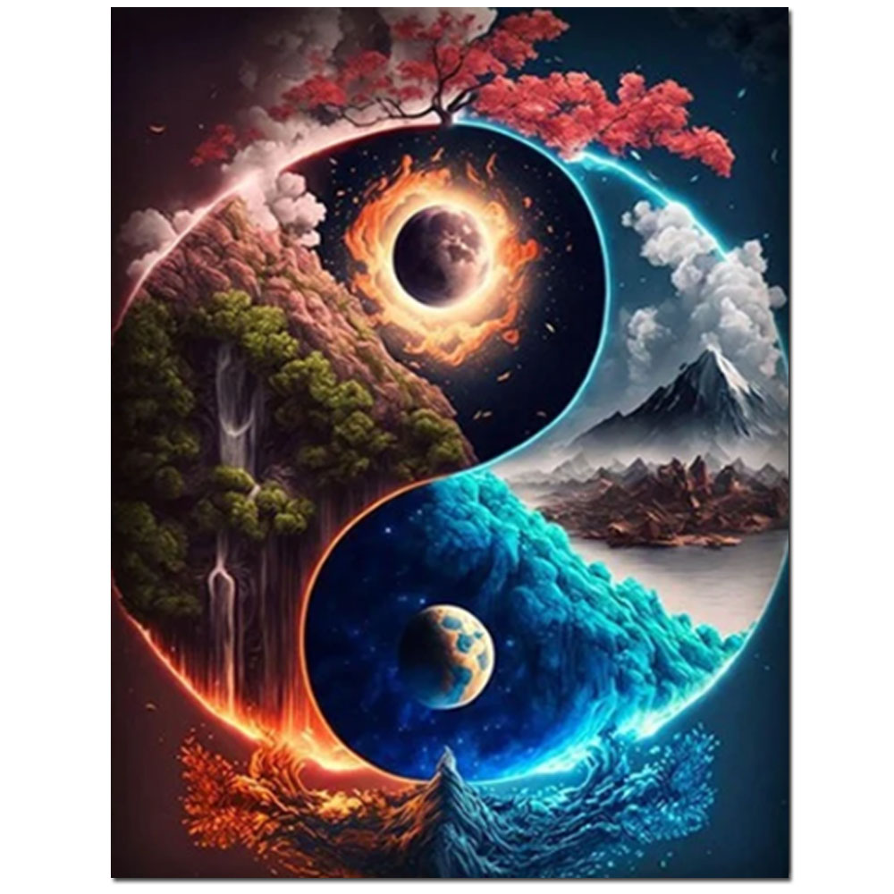 Resin Art World - Infinite World Fantasy Four Season Landscape