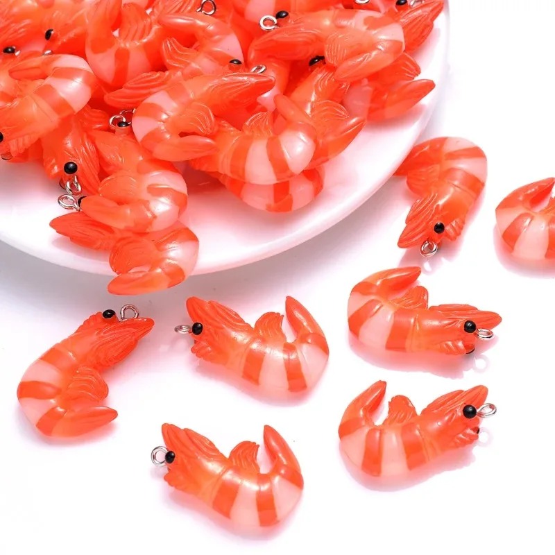 Resin Art Jewelry Kit - 10Pcs Acrylic Resin Cartoon Seafood Charms