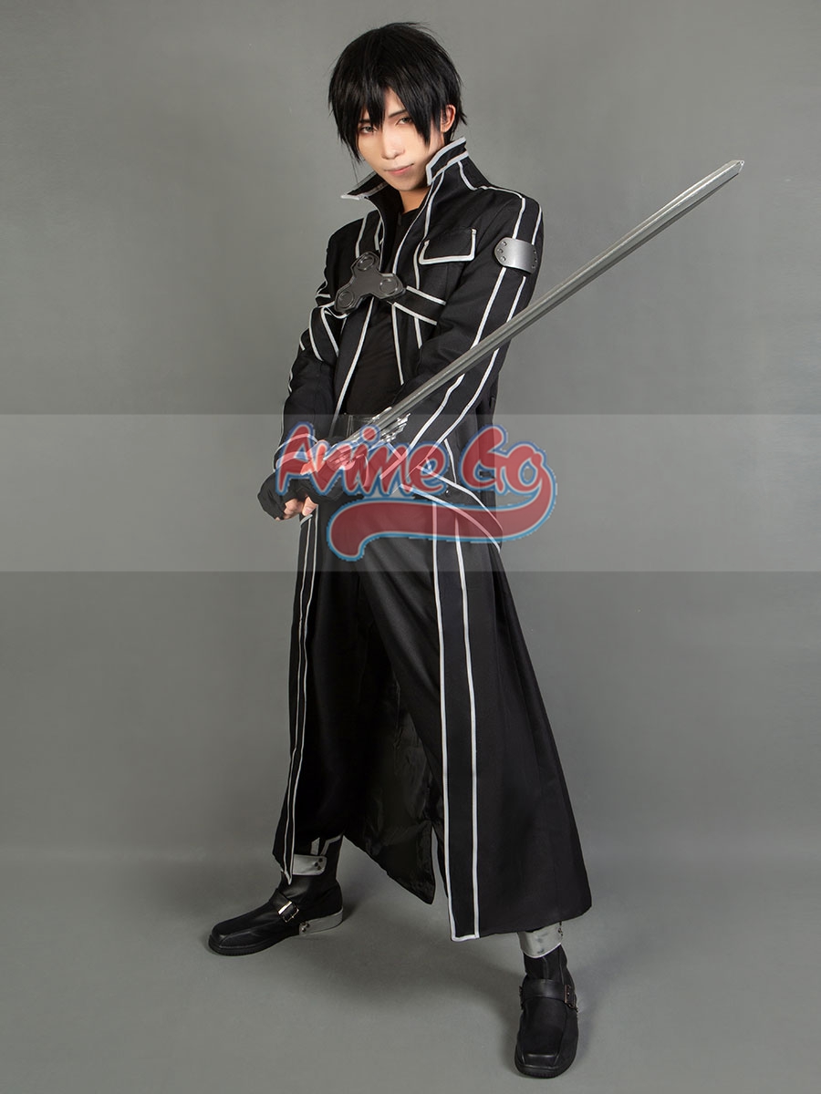 Resin Art Online - Kirito Kirigaya Kazuto Cosplay Costume Anime