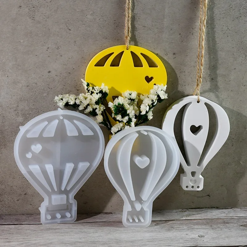 Resin Art Heat Gun - Romantic Hot Air Balloon Flower Arrangement