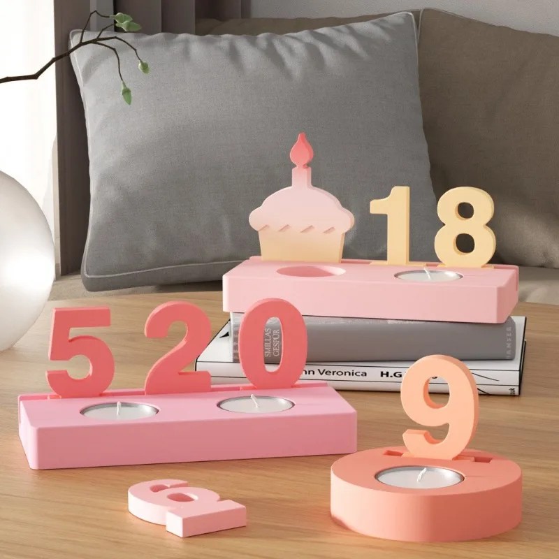 Resin Art Resin - 2pc Birthday Cake Silicones Molds Sqaure