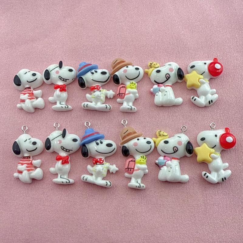 Resin Art Jewellery Kit - 10pcs resin cute little dog pendant,