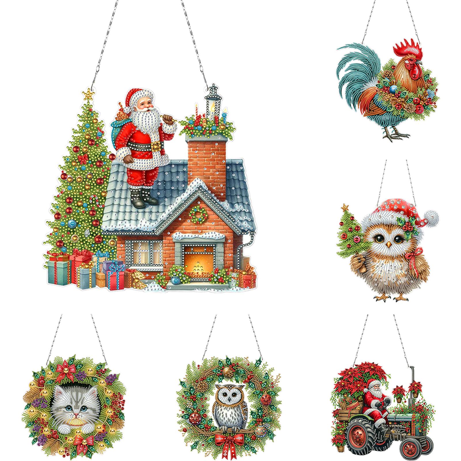 Resin Art Hanging - 2D Flat Christmas DIY Hanging Diamond