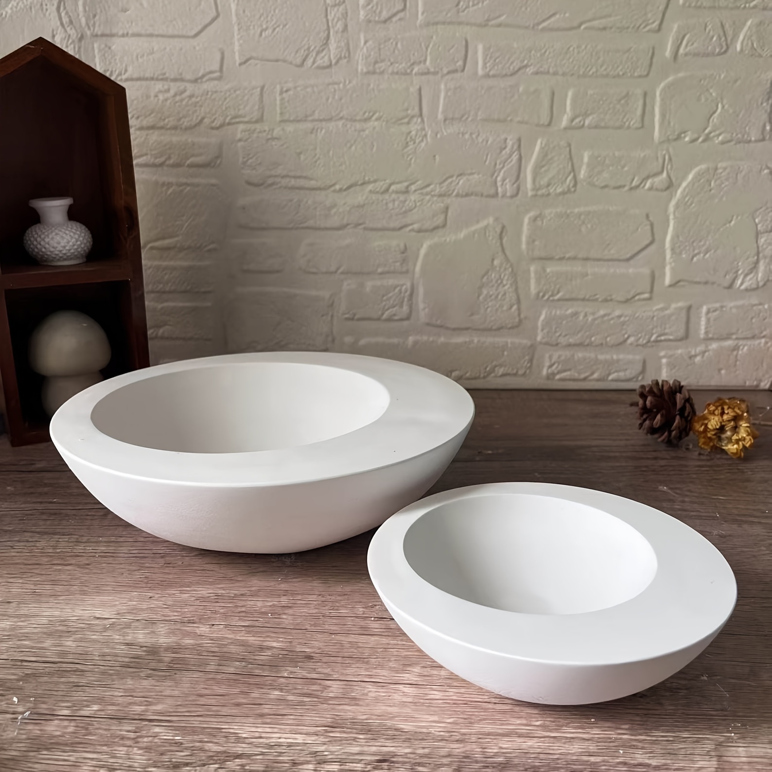 Tray Mold Rectangle - 1pc Irregular Round Bowl-Shaped Silicone Mold