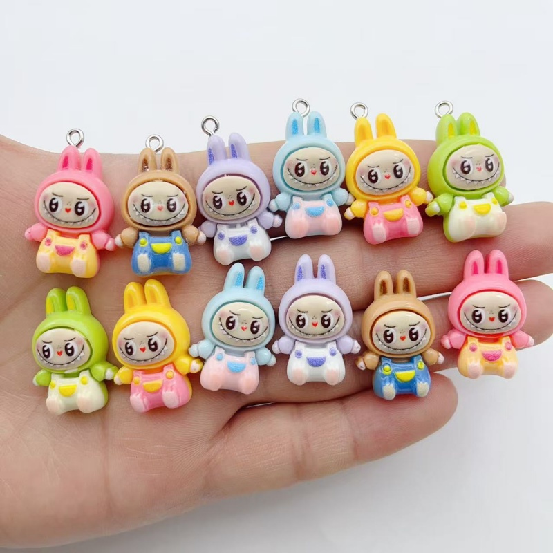 Resin Art Jewelry Kit - 10Pcs Kawaii Rabbit Strawberry House Resin