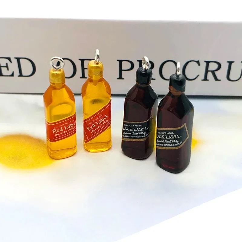 Resin Art Jewelry Kit - 10Pcs Tiny Wine Bar Bottle Resin
