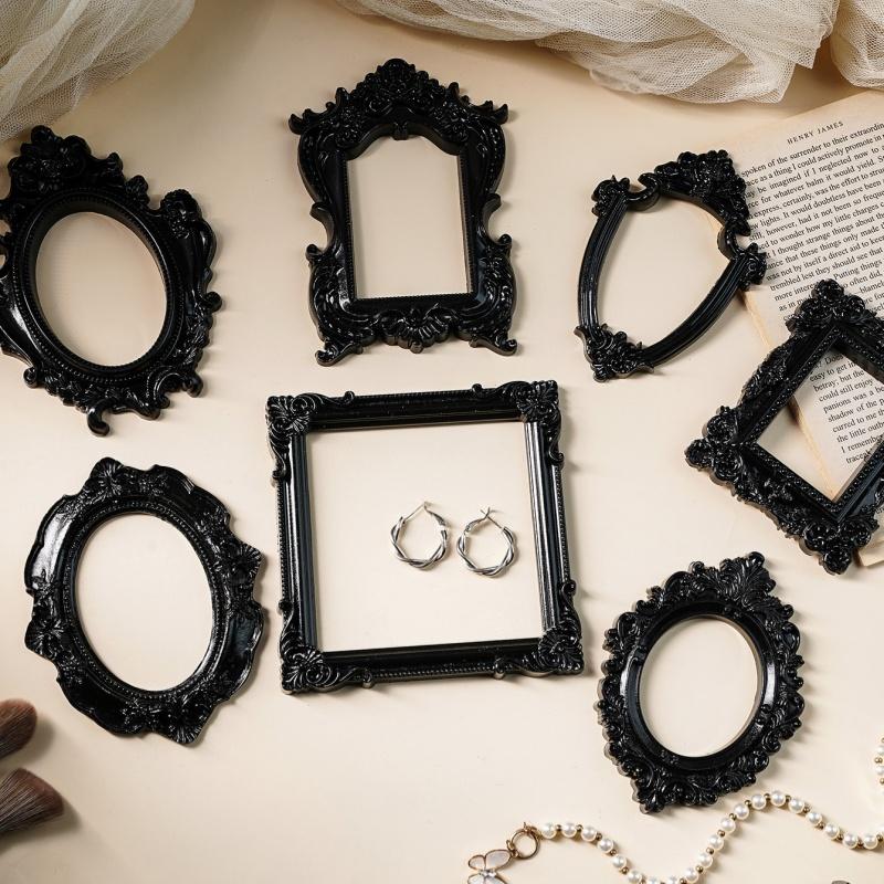 Resin Art For Photo Frame - European Style Resin Photo Frame Black