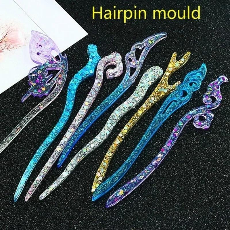 Resin Art Resin - New Transparent Hairpin Silicone Special Mould