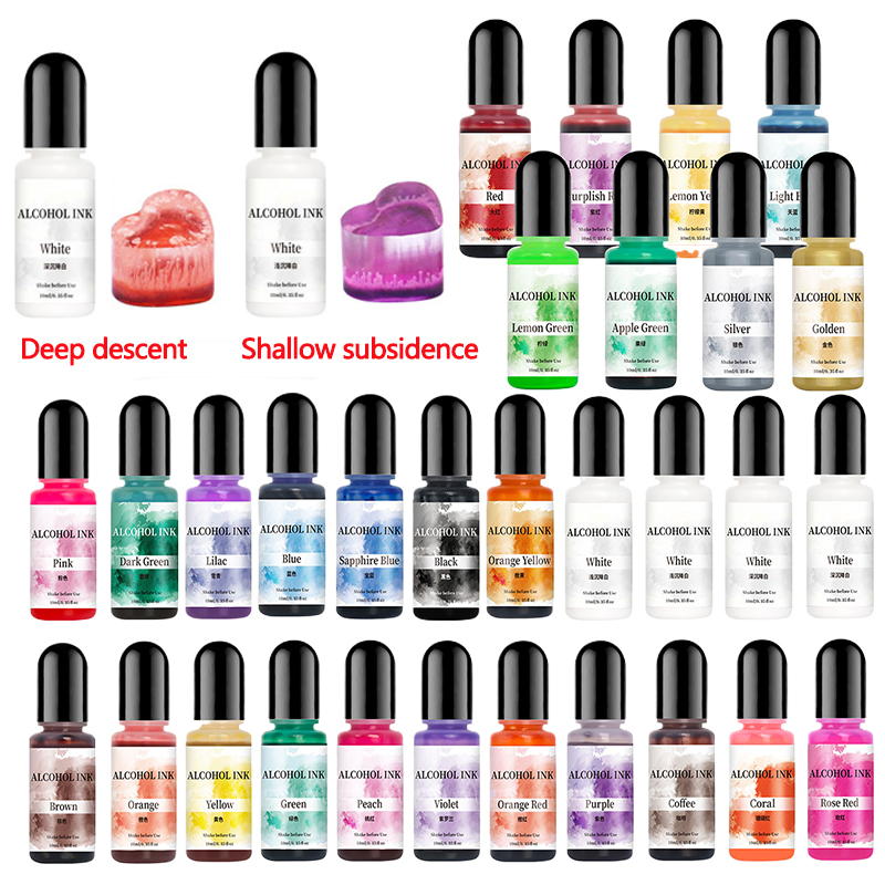 Resin Pigment Alcohol Ink - 10ml Colorant Dye For DIY Epoxy