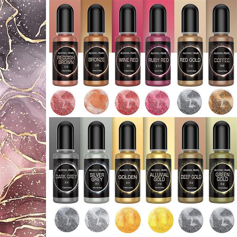 Resin Pigment Alcohol Ink - 10Ml Nhựa Dính Sắc Tố Rượu