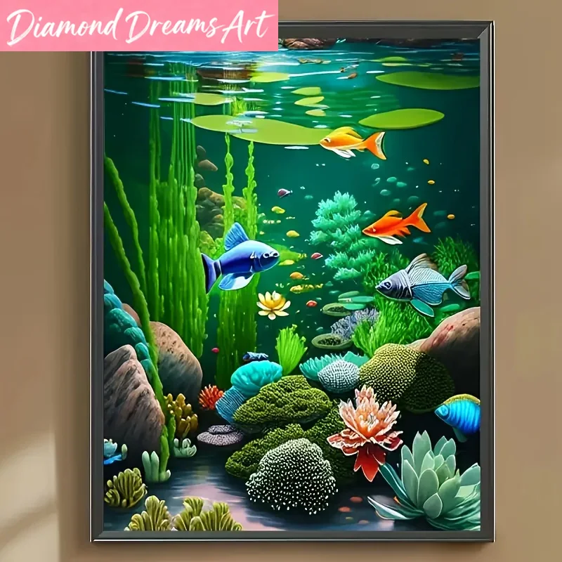 Resin Art World - Frameless,Diamond Art Painting Underwater World Full