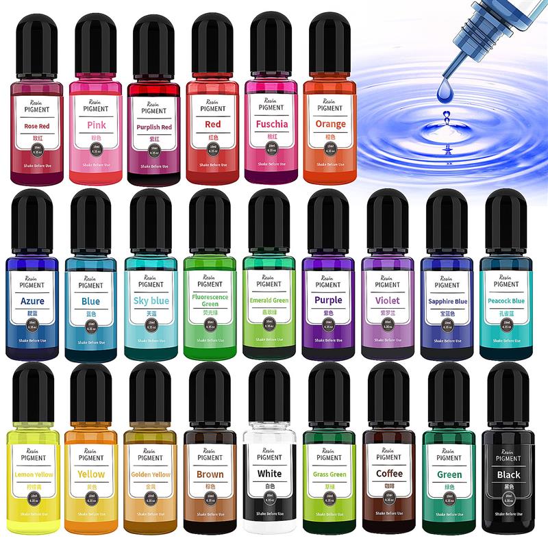 Resin Pigment Alcohol Ink - 24 Color Art Ink Alcohol Resin