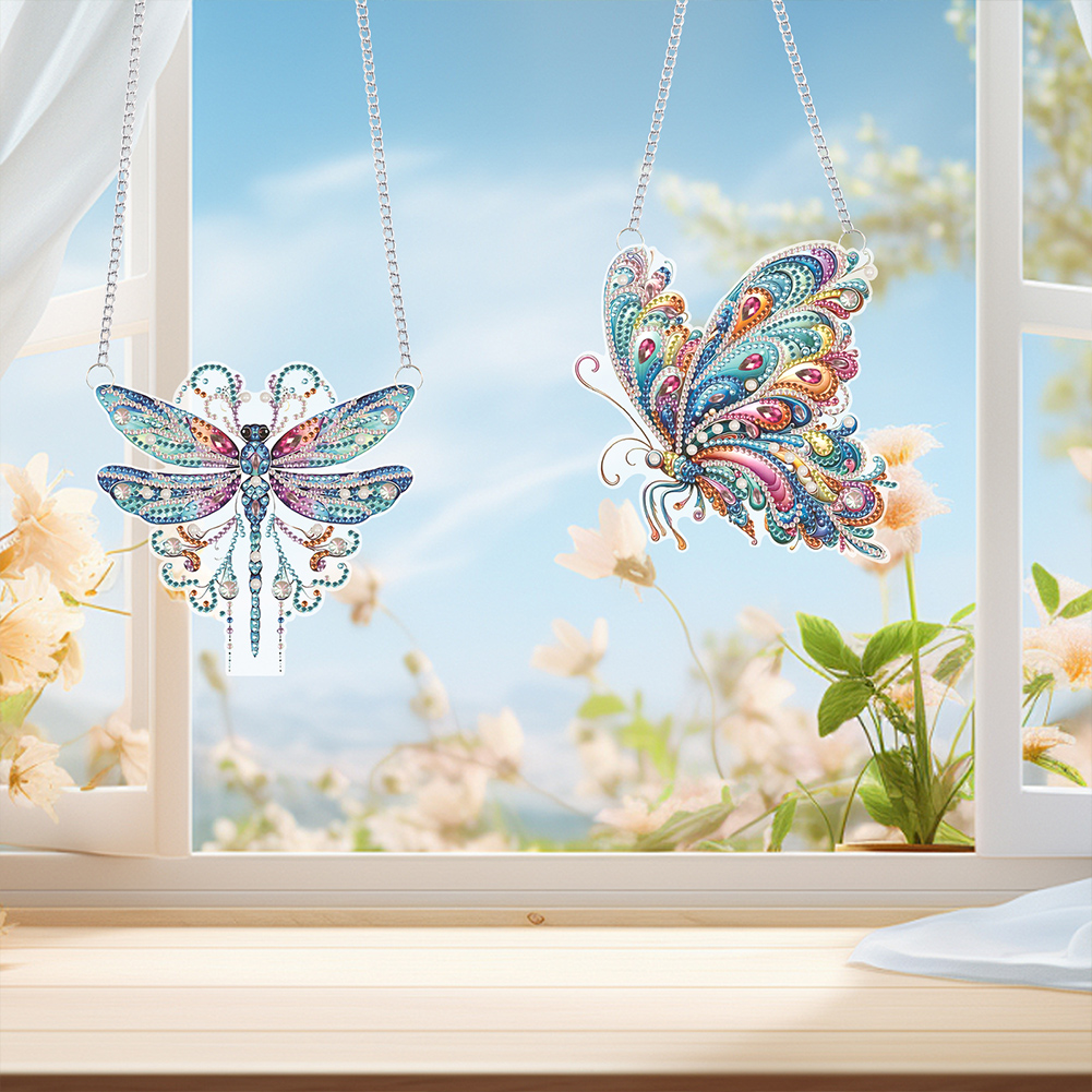 Resin Art Hanging - 2Pcs PET Special Shaped Cute Animal