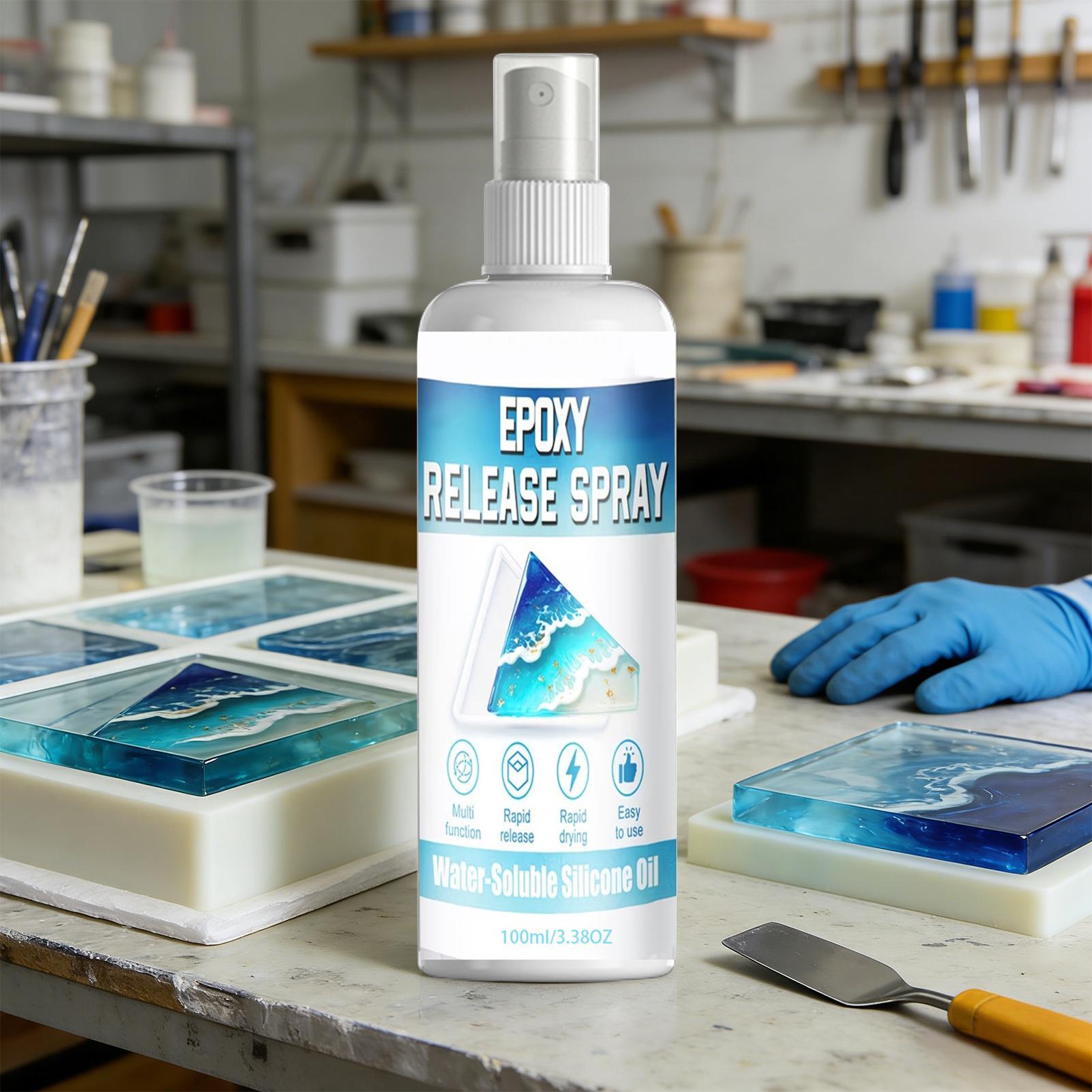 100ml Silicone Release Spray E - đánh giá và giá Resin Art Workshop