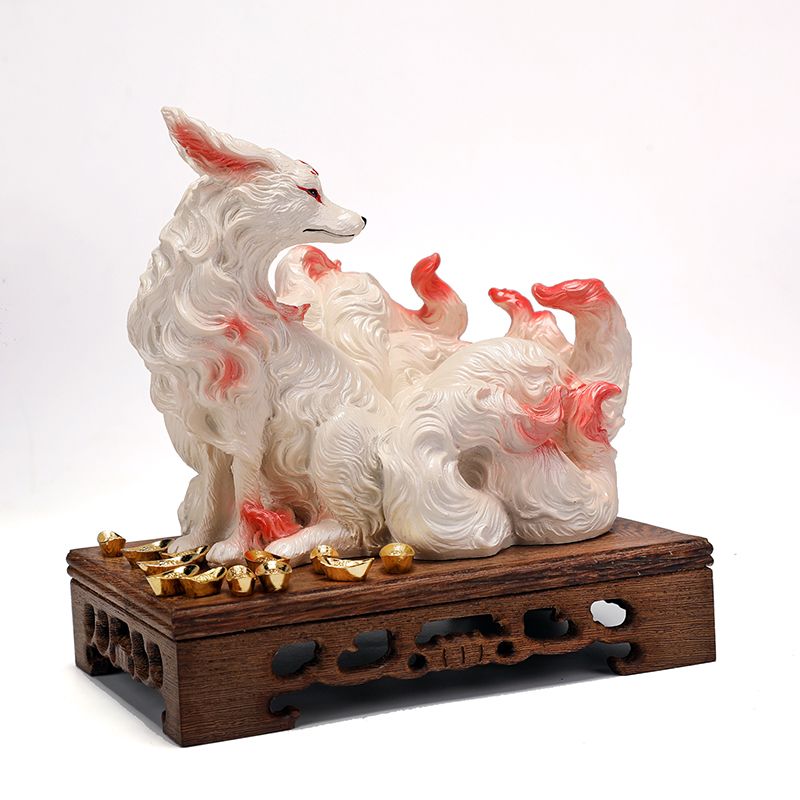 Nine-Tailed Fox Ornaments Fox  - đánh giá và giá Resin Art For Anniversary Gift