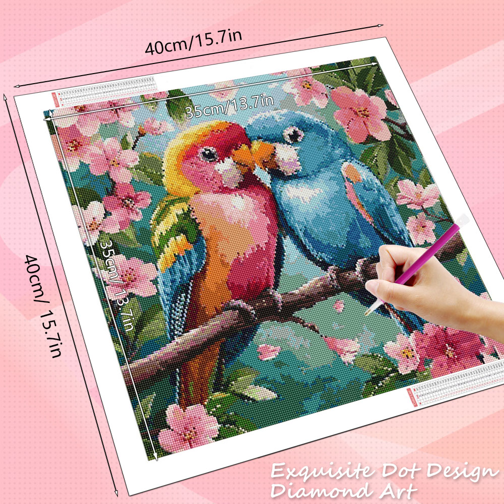 HUACAN Diamond Painting Bird F - đánh giá và giá Resin Art Rose