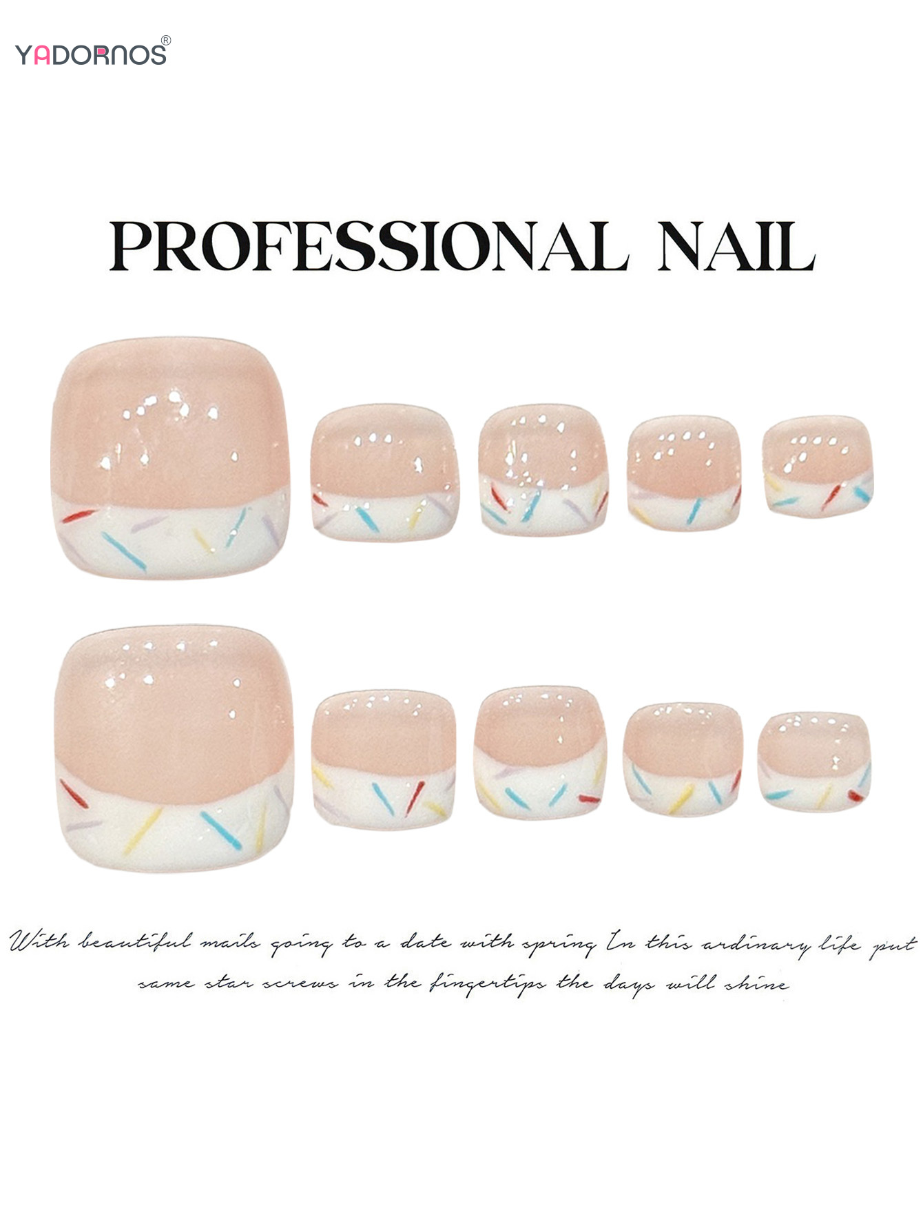 10pcs French Style Toenail Tip - đánh giá và giá Resin Art Online