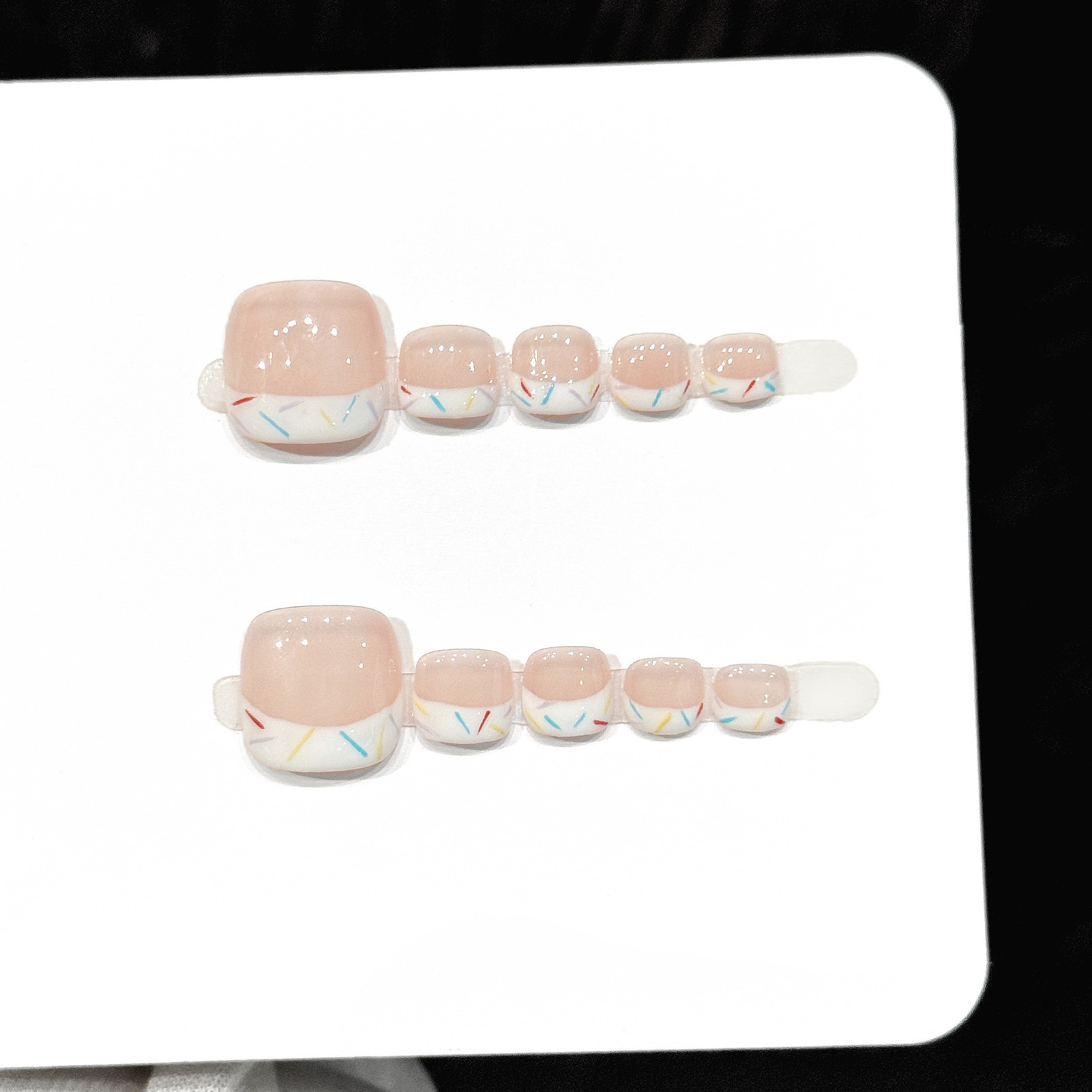 10pcs French Style Toenail Tip - đánh giá và giá Resin Art Online