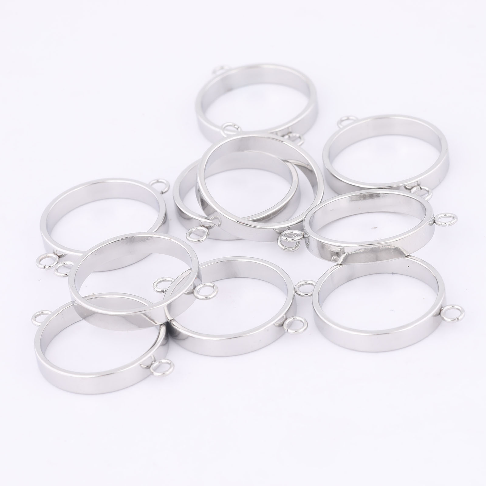 10pcs Stainless Steel 14mm Ope - đánh giá và giá Resin Art Jewelry Kit