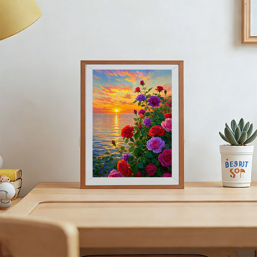 AZQSD Diamond Art Paintings Ro - đánh giá và giá Resin Art Rose