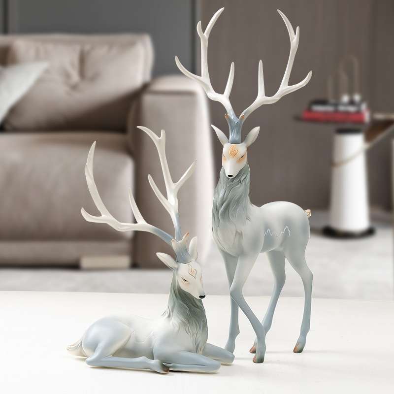Light Luxury Elk Resin Crafts  - đánh giá và giá Resin Art For Anniversary Gift