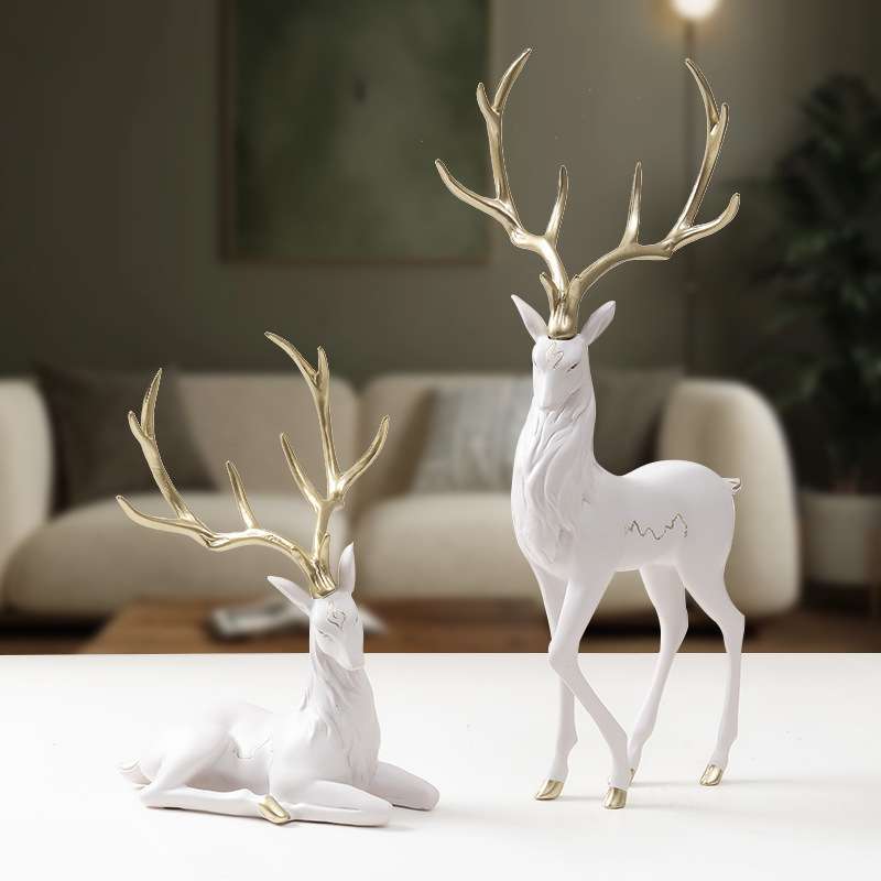 Light Luxury Elk Resin Crafts  - đánh giá và giá Resin Art For Anniversary Gift