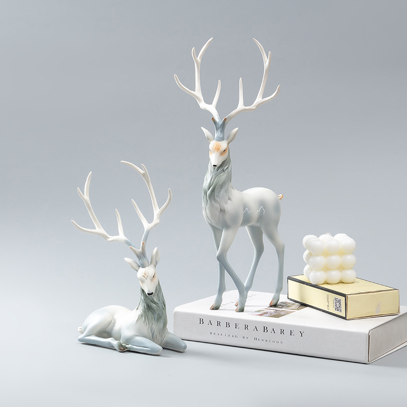 Light Luxury Elk Resin Crafts  - đánh giá và giá Resin Art For Anniversary Gift