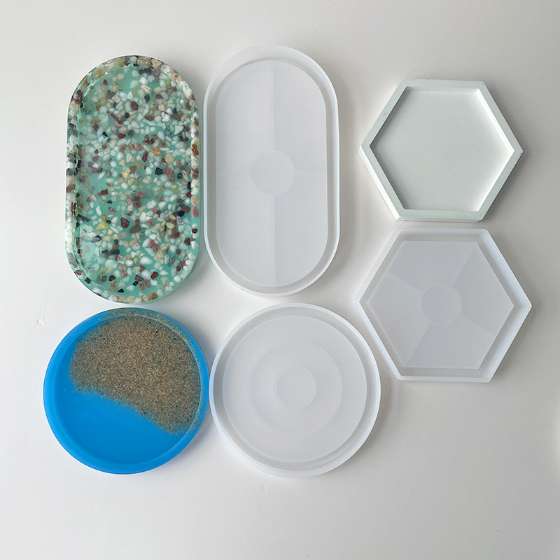 Round Coaster Silicone Mold DI - đánh giá và giá Tray Mold Rectangle