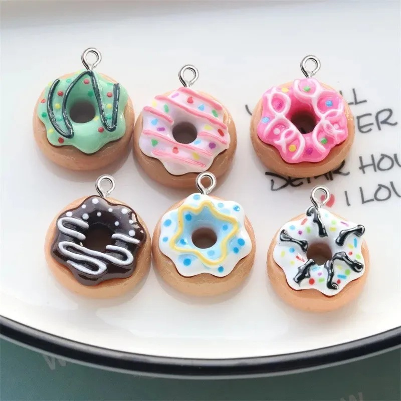 10Pcs Resin Donut Charms Color - đánh giá và giá Resin Art Earrings