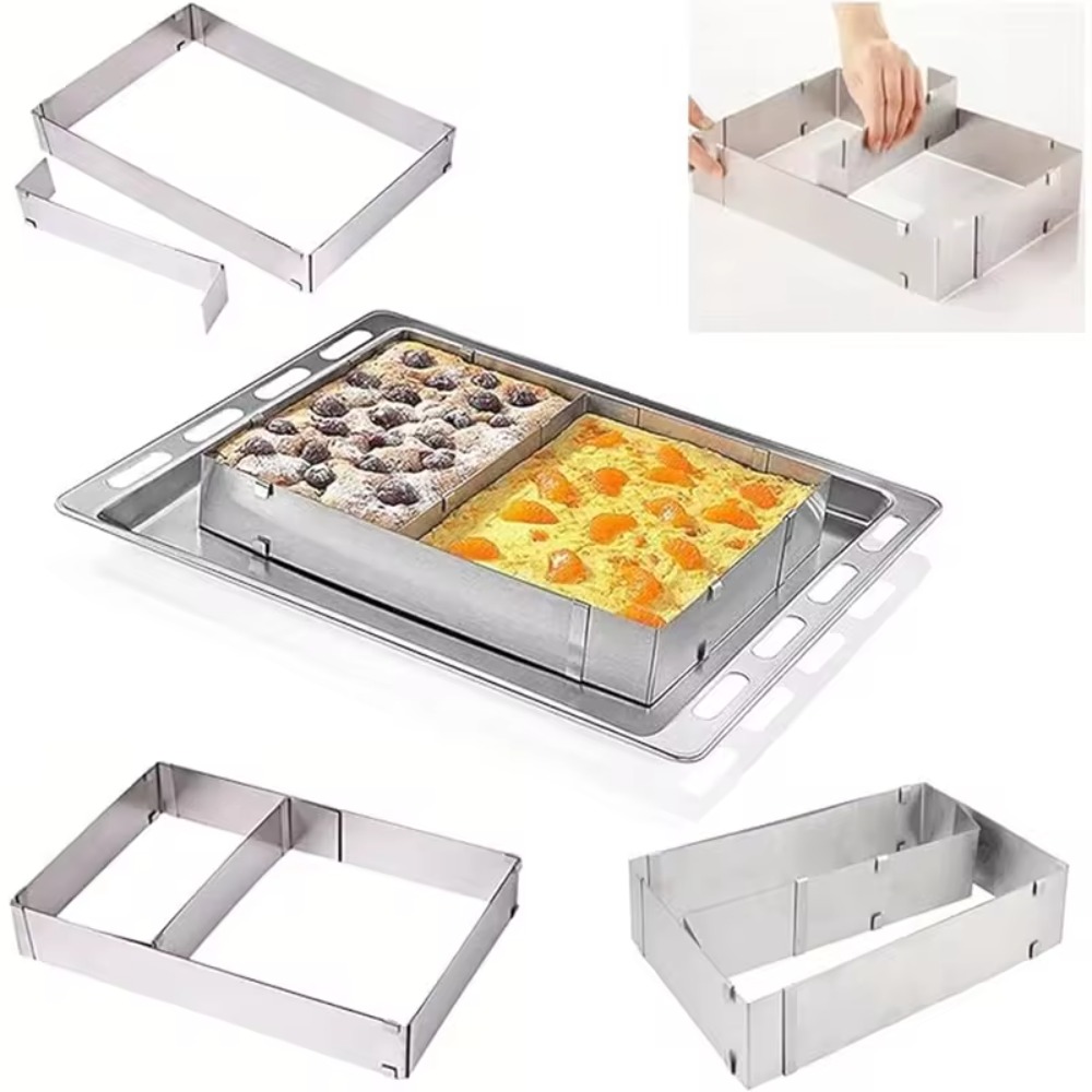 Stainless Steel Adjustable Mou - đánh giá và giá Tray Mold Rectangle