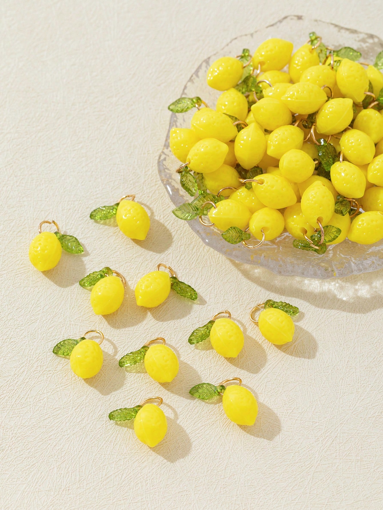 10Pcs 3D Lemon Resin Charms Pe - đánh giá và giá Resin Art Earrings