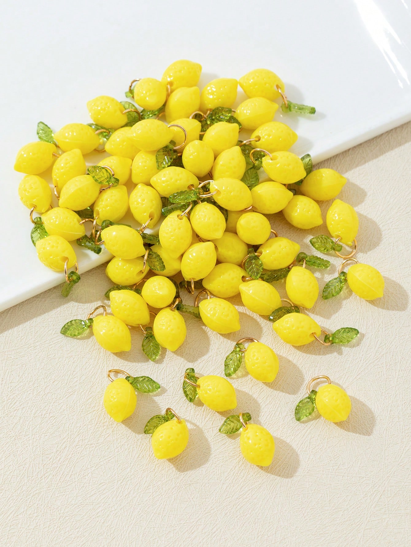 10Pcs 3D Lemon Resin Charms Pe - đánh giá và giá Resin Art Earrings