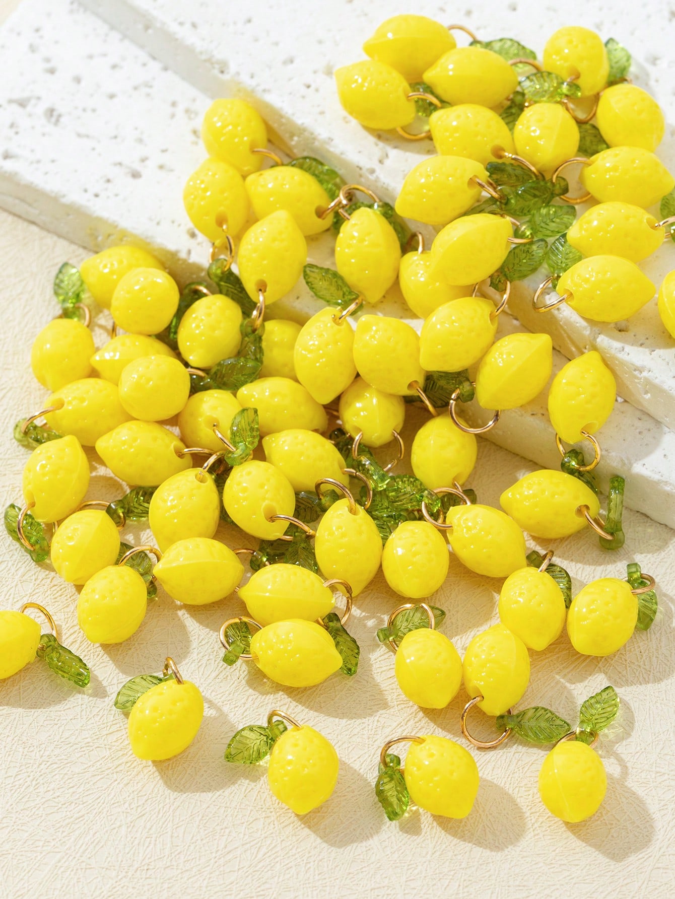 10Pcs 3D Lemon Resin Charms Pe - đánh giá và giá Resin Art Earrings
