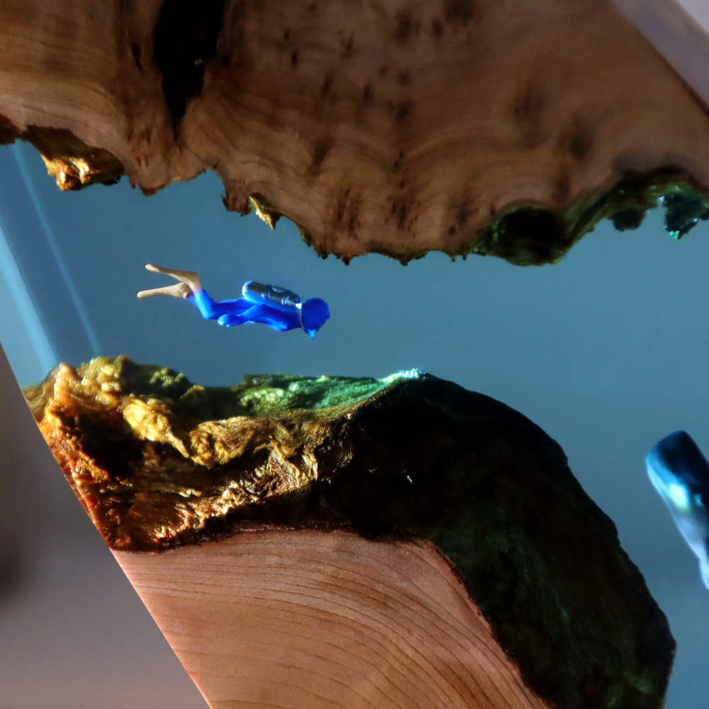 New Underwater Cave Whale Dive - đánh giá và giá Resin Art For Anniversary Gift