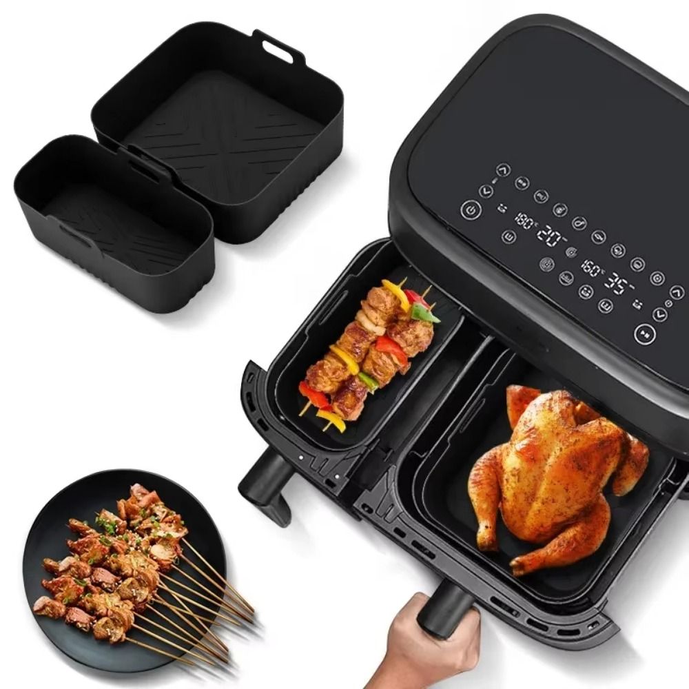 6L/3L Air Fryer Liner Non-Stic - đánh giá và giá Tray Mold Rectangle