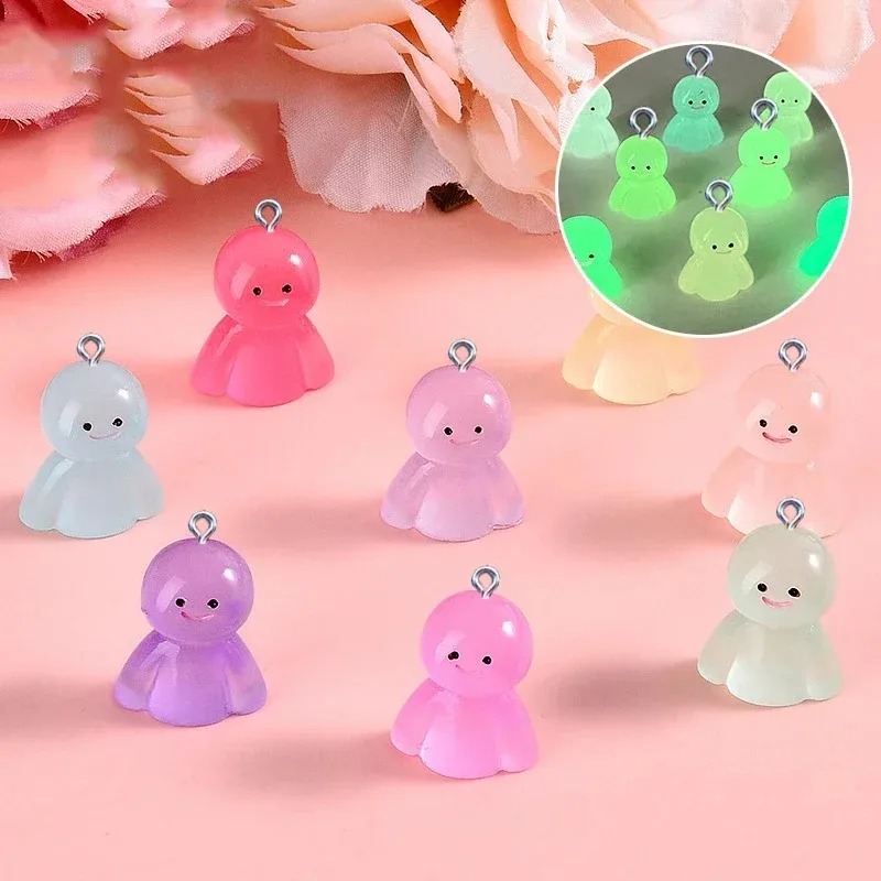 10Pcs Glow In Dark Cartoon Dol - đánh giá và giá Resin Art Earrings