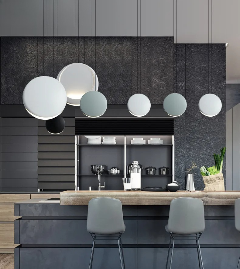 Nordic Simplicity LED Pendant  - đánh giá và giá Resin Art Hanging