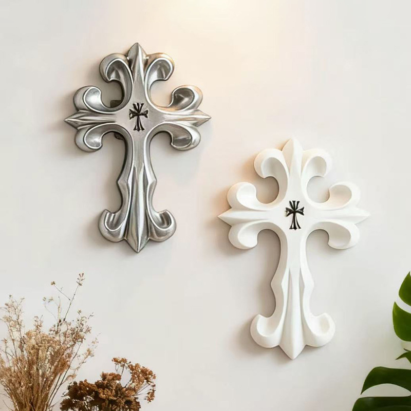 Retro Cross Wall Decor Gothic  - đánh giá và giá Resin Art Hanging