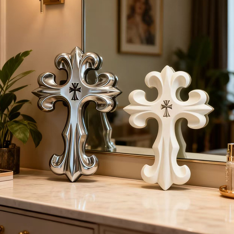 Retro Cross Wall Decor Gothic  - đánh giá và giá Resin Art Hanging