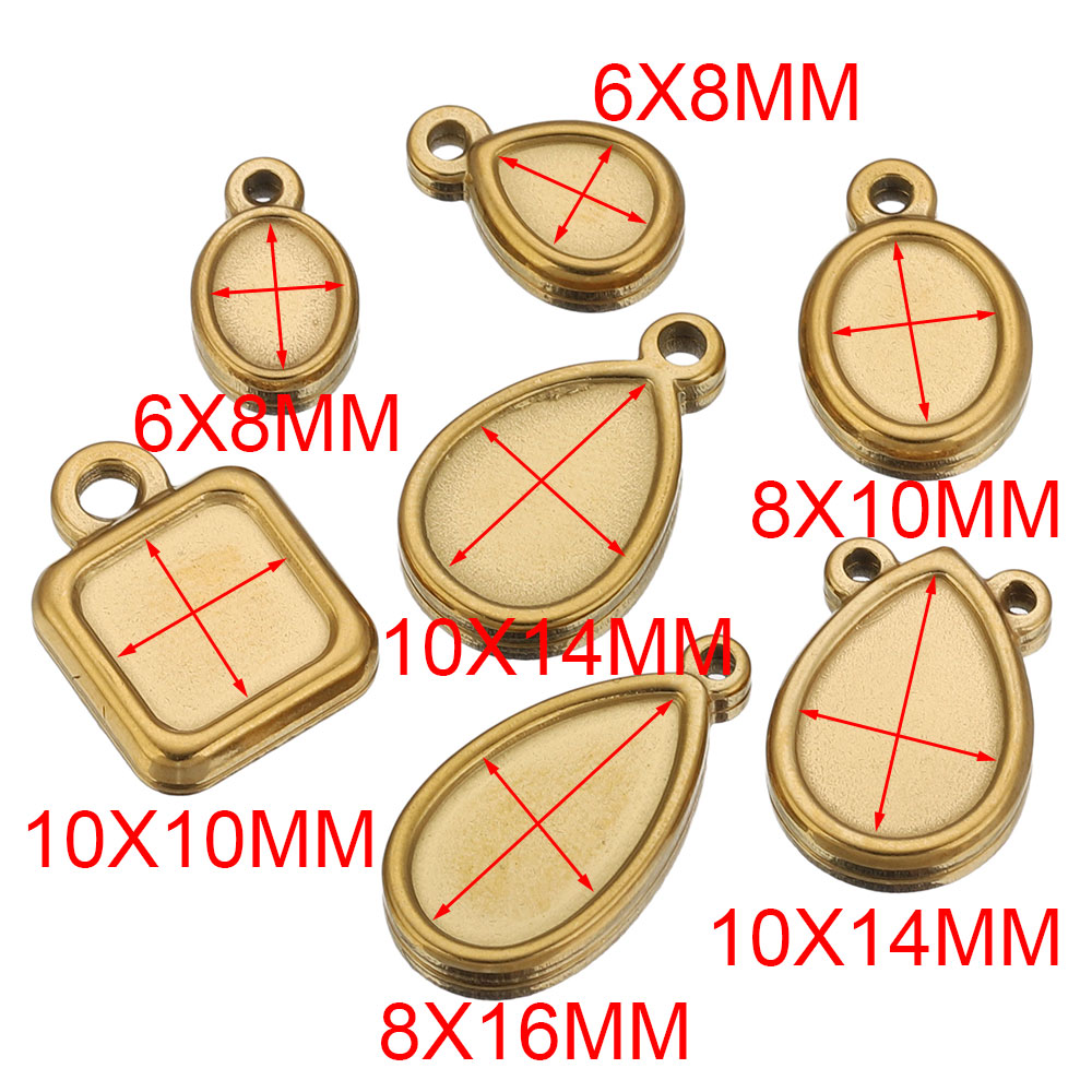 5pcs Stainless Steel Square Dr - đánh giá và giá Resin Art Jewelry Kit