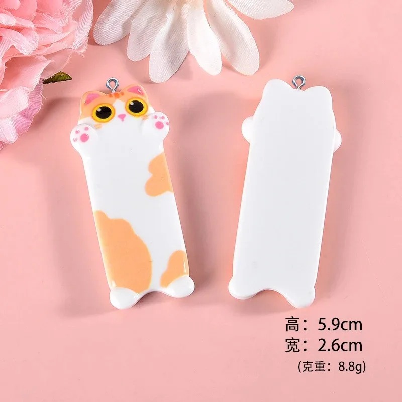 5pcs Lovely Cartoon Cat Resin  - đánh giá và giá Resin Art Earrings