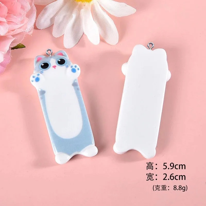 5pcs Lovely Cartoon Cat Resin  - đánh giá và giá Resin Art Earrings