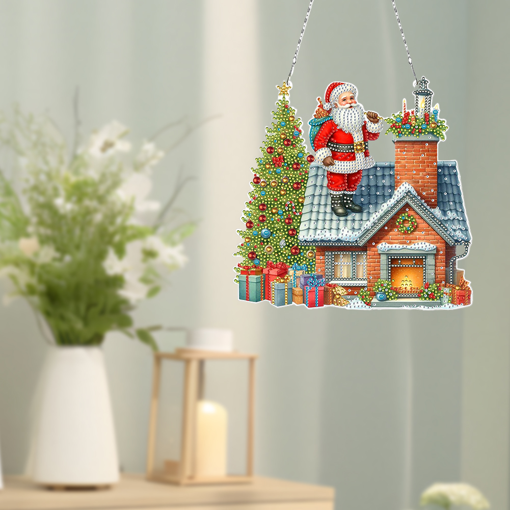 2D Flat Christmas DIY Hanging  - đánh giá và giá Resin Art Hanging