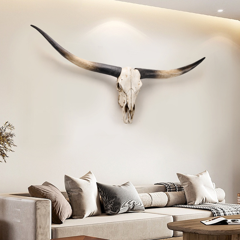 Large Resin Bull Head Statues  - đánh giá và giá Resin Art Hanging