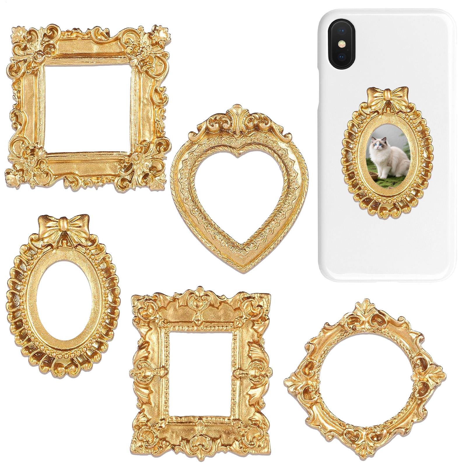 5PCS Gold Vintage Photo Frame  - đánh giá và giá Resin Art For Photo Frame