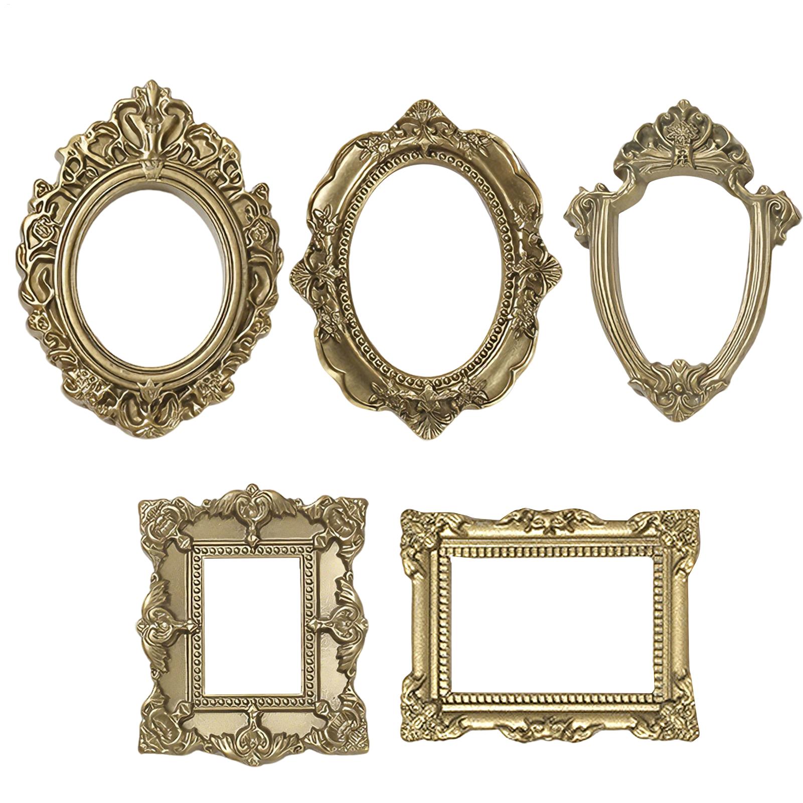 5PCS Gold Vintage Photo Frame  - đánh giá và giá Resin Art For Photo Frame