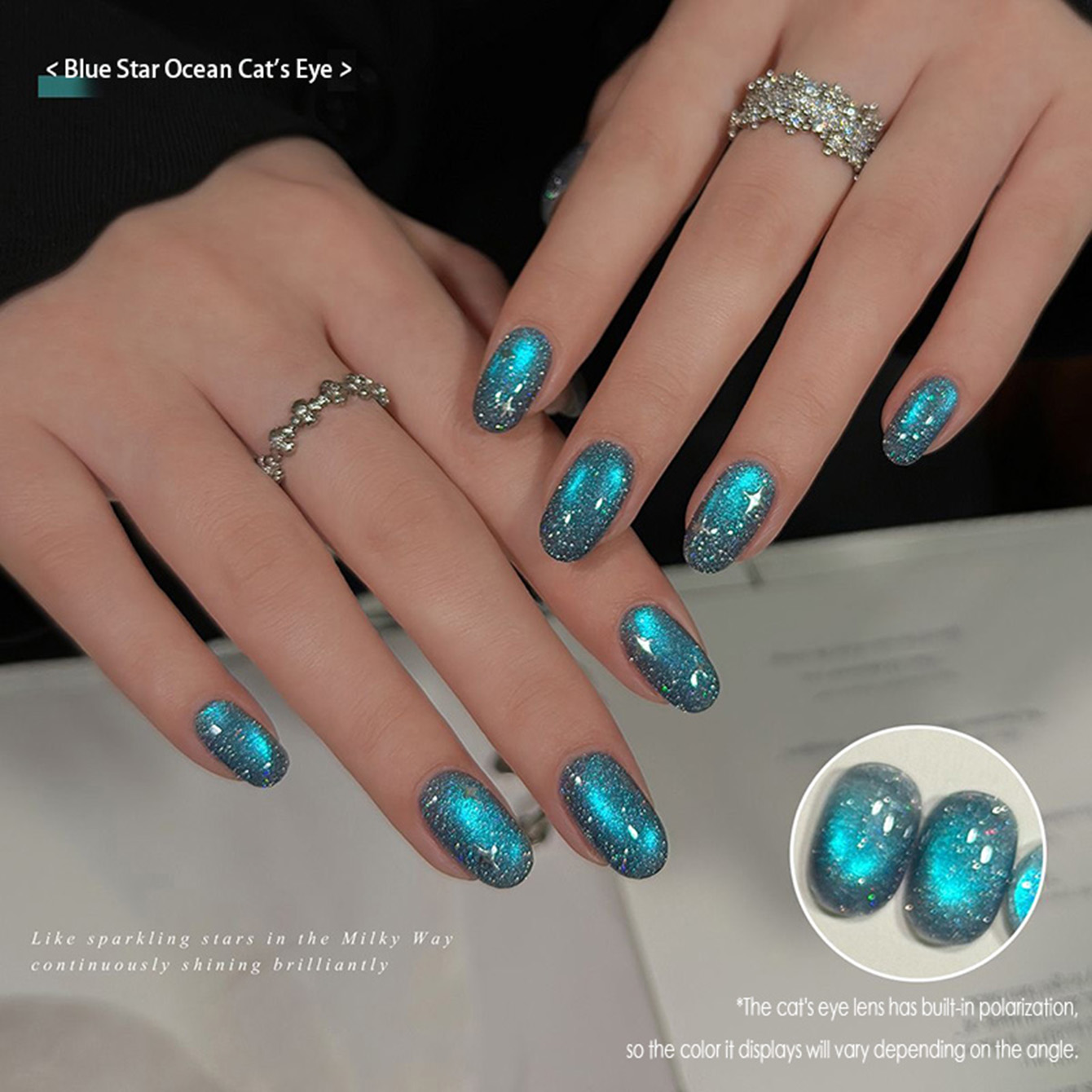 MAINEL 10ML 1-4Pcs Blue Nails  - đánh giá và giá Resin Art Online