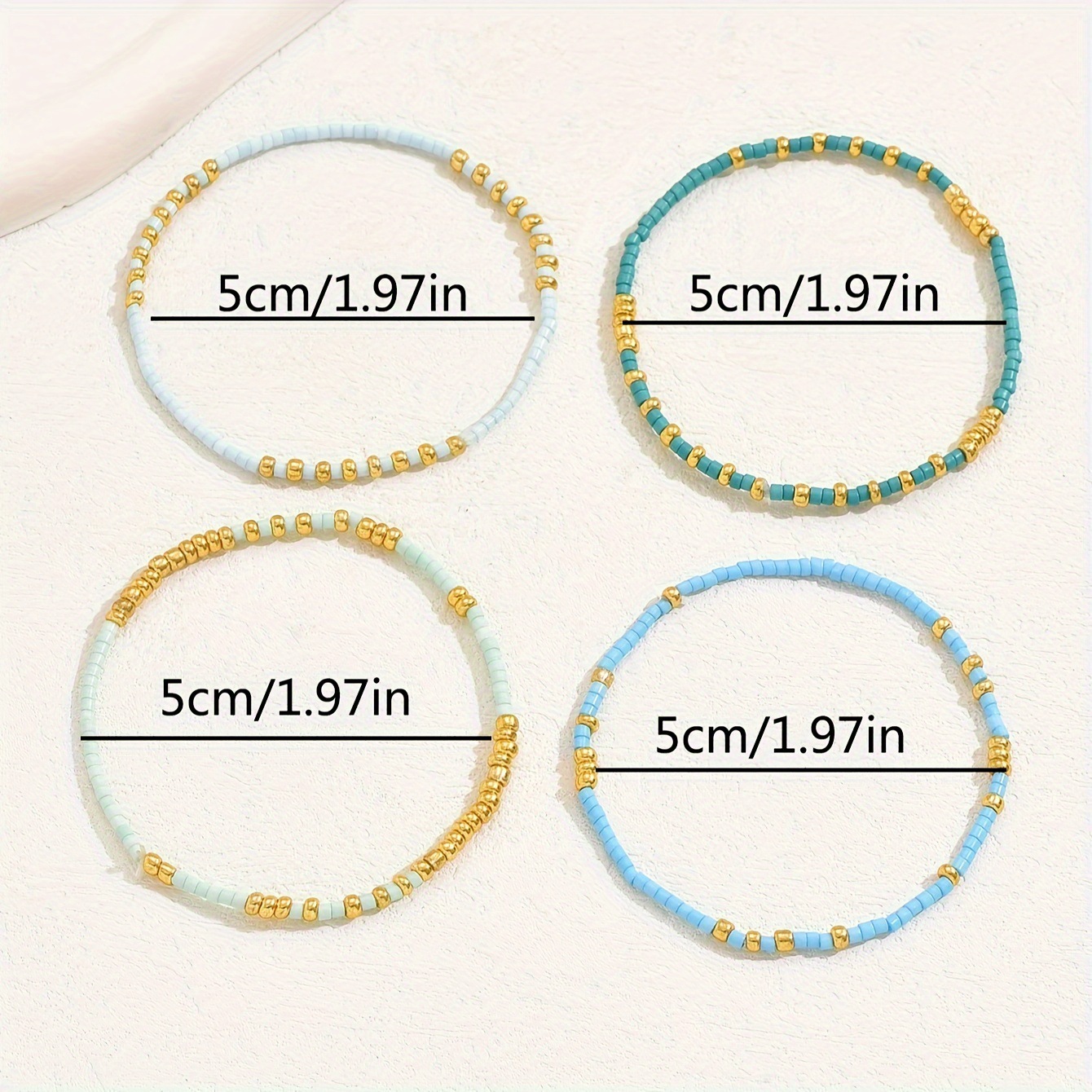 4 PCS Turquoise Color Seedbead - đánh giá và giá Resin Art Jewelry Kit