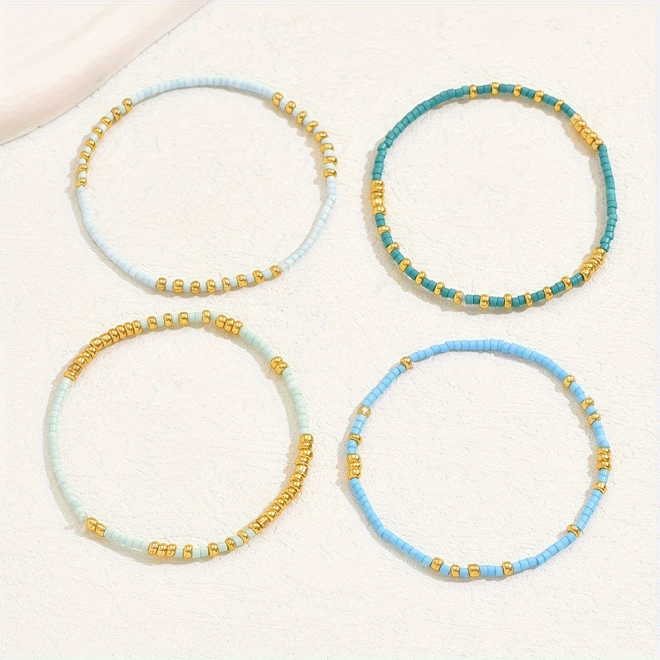 4 PCS Turquoise Color Seedbead - đánh giá và giá Resin Art Jewelry Kit