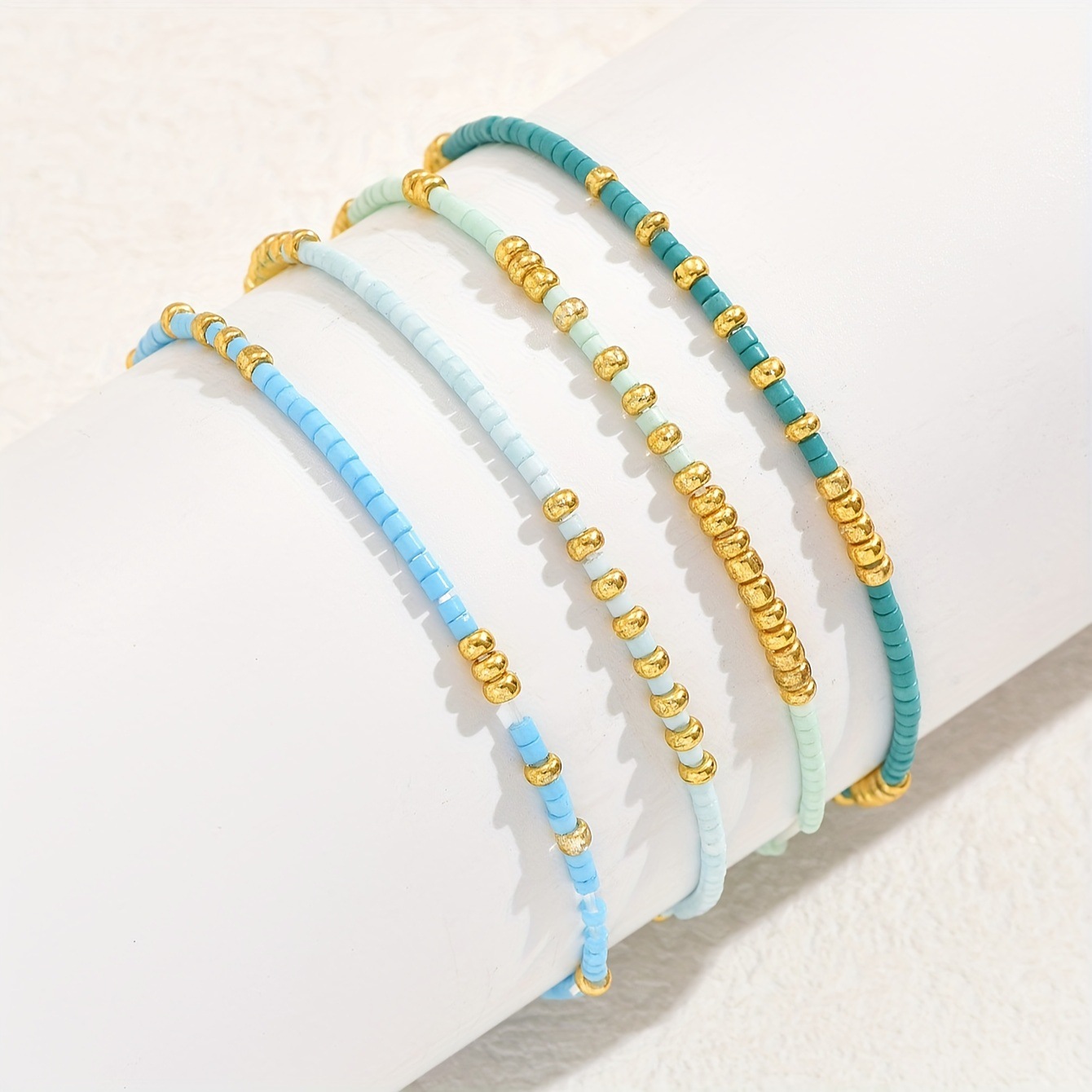 4 PCS Turquoise Color Seedbead - đánh giá và giá Resin Art Jewelry Kit